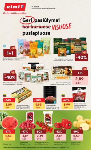 RIMI akcijų leidinys Nr. 29 nuo liepos 15 d.