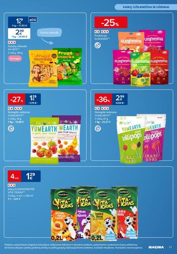 MAXIMA akcijų leidinys "Mažylių mugė" nuo sausio 7 d.
