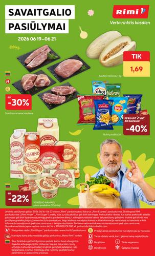 RIMI akcijų leidinys Nr. 25 nuo birželio 16 d.