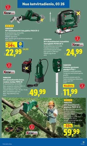 LIDL ne maisto prekių leidinys nuo kovo 23 d.