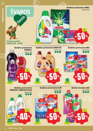 IKI akcijų leidinys "Švaros fiesta" nuo kovo 2 d.