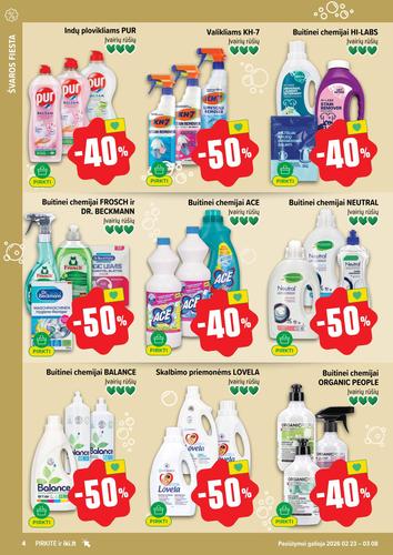 IKI akcijų leidinys "Švaros fiesta" nuo kovo 2 d.