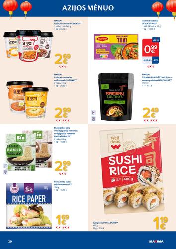 MAXIMA akcijų leidinys "AZIJOS MĖNUO" nuo balandžio 7 d.