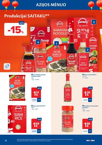 MAXIMA akcijų leidinys "AZIJOS MĖNUO" nuo balandžio 7 d.