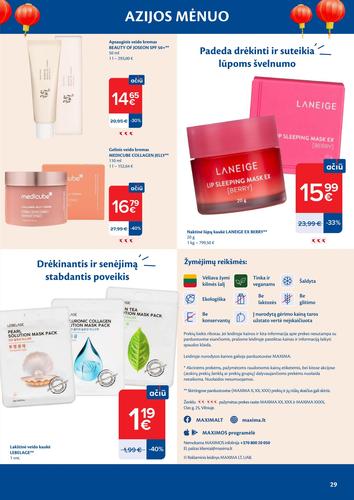 MAXIMA akcijų leidinys "AZIJOS MĖNUO" nuo balandžio 7 d.