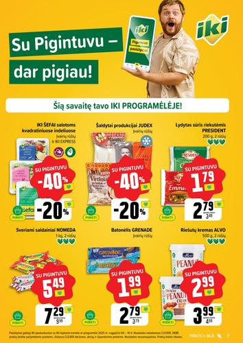 IKI akcijų leidinys "IKI Kaininis leidinys Nr. 32" nuo rugpjūčio 4 d.