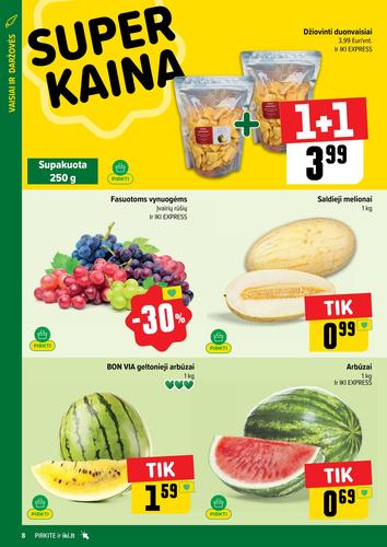 IKI akcijų leidinys "IKI Kaininis leidinys Nr. 32" nuo rugpjūčio 4 d.
