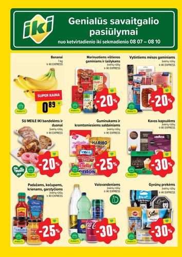 IKI akcijų leidinys "IKI Kaininis leidinys Nr. 32" nuo rugpjūčio 4 d.